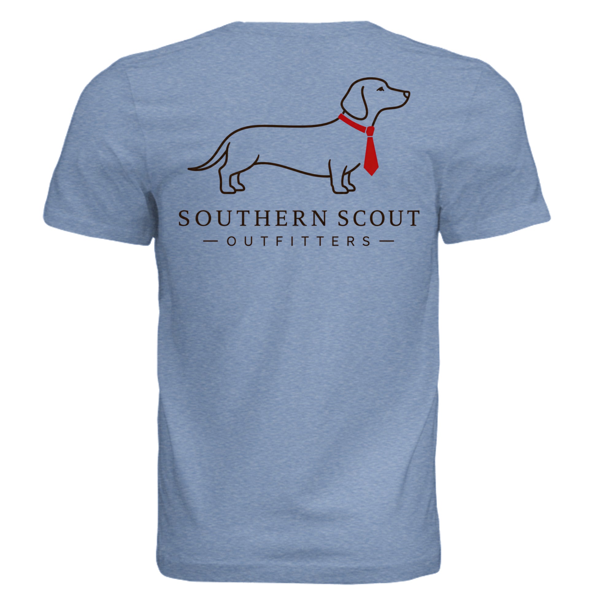 Solid Blue Triblend - 3413C - BACK
